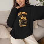 Person wearing a hoodie with a grinning rubber-hose cartoon cat holding a wrench printed on the front Person wearing a hoodie with a grinning rubber-hose cartoon cat holding a wrench printed on the front